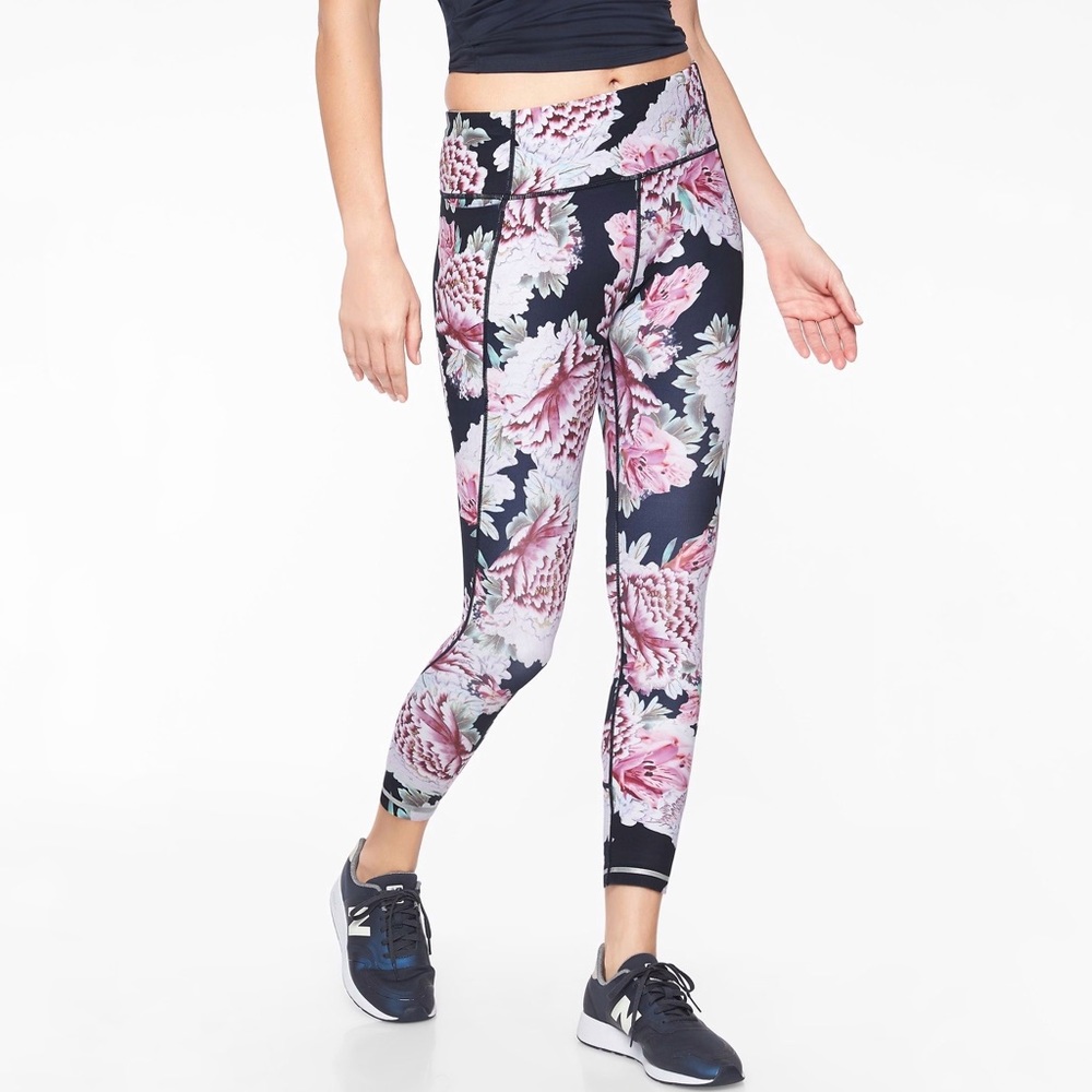 ATHLETA | Run Free Garden Party Tight | Sz XS
